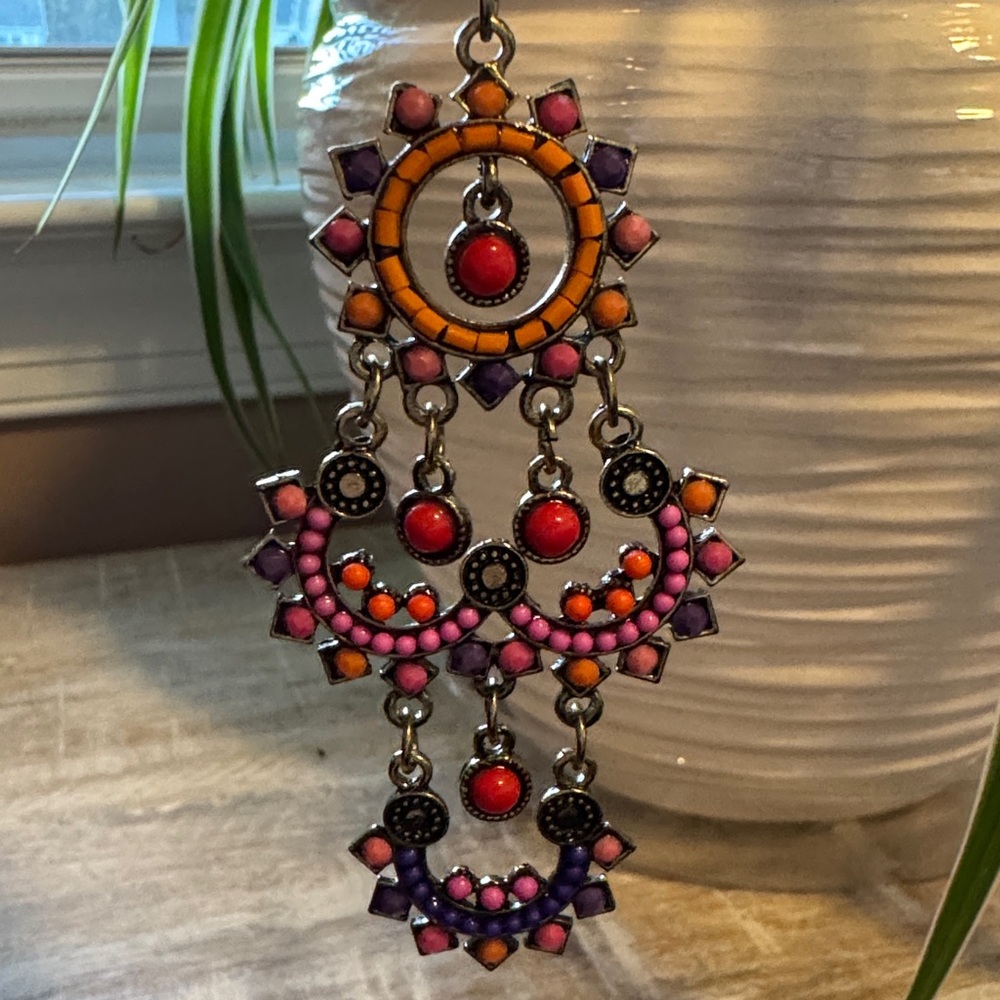 Colorful Bohemian Chandelier Earrings